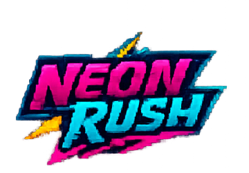 Neon Rush pixel-art club logo