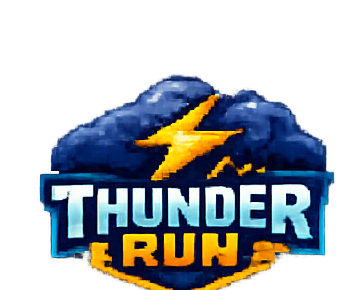 Thunder Run pixel-art club logo